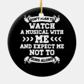 ブロードウェイミュージカル引用文シアターラブに植えない セラミックオーナメント (裏面)
