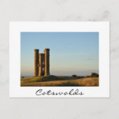 ブロードウェイ塔(コッツウォールズ白いはがき) ポストカード (正面)