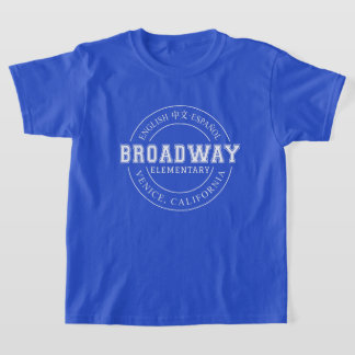 ブロードウェイ小学校の子供の丸ロゴシャツ Tシャツ