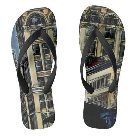 ブロードウェイ最高の，ニューヨーク市 ビーチサンダル (フットベッド)