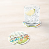 ブロードウェイ橋ポートランドコースター ラウンドペーパーコースター (インサイチュ)