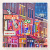 ブロードウェイ通りダウンタウンナッシュビルテネシー ガラスコースター (正面)