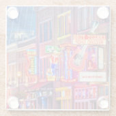 ブロードウェイ通りダウンタウンナッシュビルテネシー ガラスコースター (裏面)