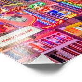 ブロードウェイ通りダウンタウンナッシュビルテネシー フォトプリント            (角)