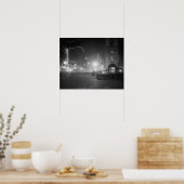 ブロードウェイ1910年の夜。ヴィンテージ写真 ポスター (キッチン)