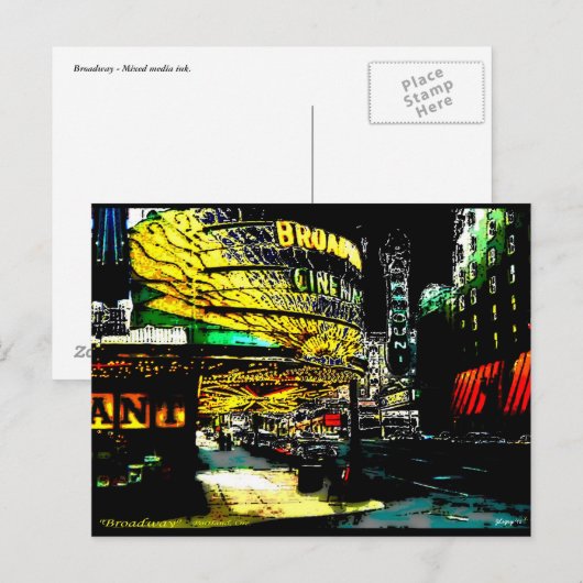 ブロードウェイ – はがき (正面/裏面)