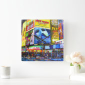 ブロードウェイ スクエア壁時計 (ホーム)