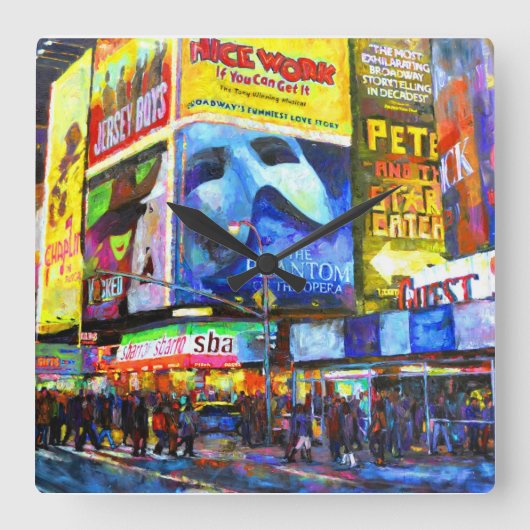 ブロードウェイ スクエア壁時計 (正面)