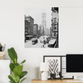 ブロードウェイ&タイムズ建物（ワンタイムズスクエア） ポスター (ホームオフィス)