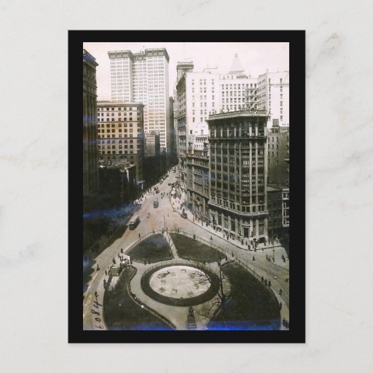 ブロードウェイ、ニューヨークシティ1911ヴィンテージ ポストカード (正面)