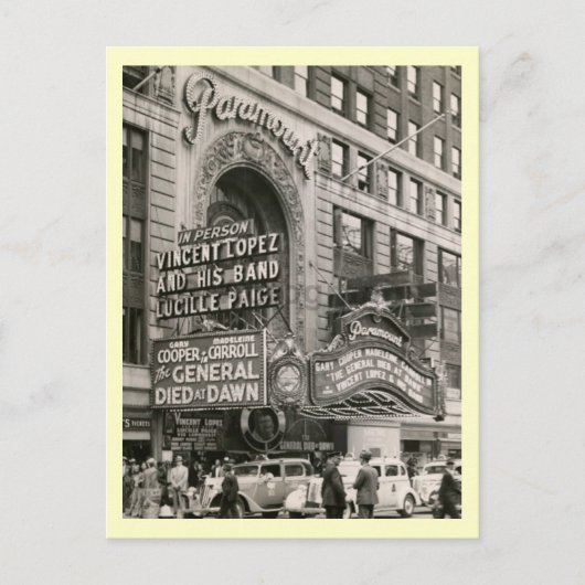 ブロードウェイ、ニューヨークシティ ヴィンテージ ポストカード (正面)