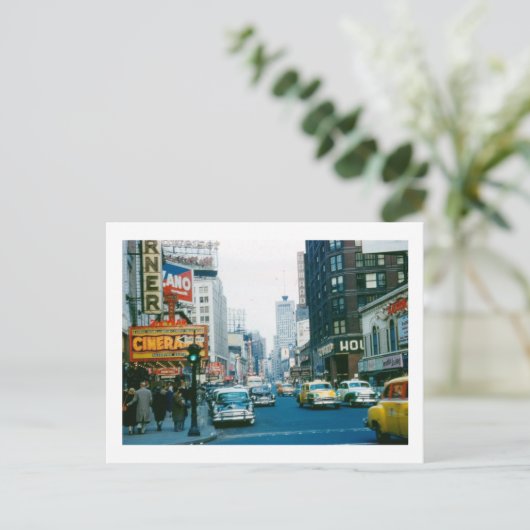 ブロードウェイ、ニューヨーク市1950年代ヴィンテージ ポストカード (スタンド正面)