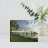 ブロードウェイ・ブリッジ、ハリファックス川、デイトナビーチ、フロリダ州 ポストカード (スタンド正面)