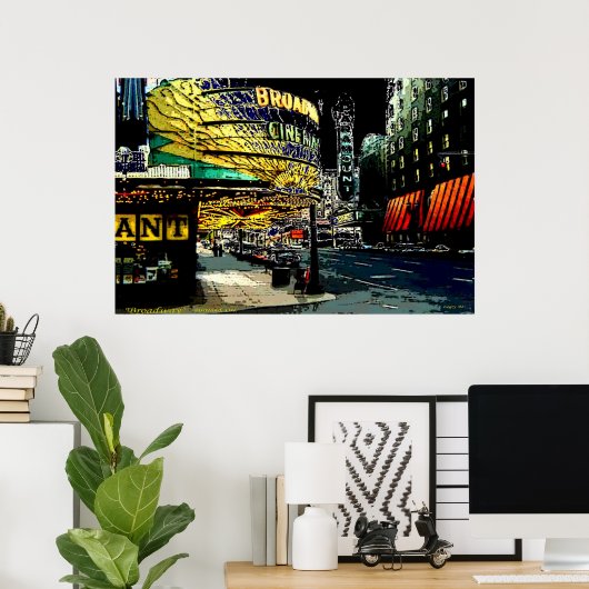 ブロードウェイ – ポスター (ホームオフィス)