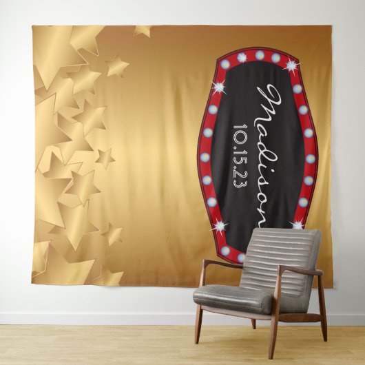 ブロードウェイ マーキーの写真撮影用背景 タペストリー (インサイチュ(横))