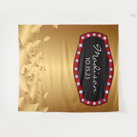 ブロードウェイ マーキーの写真撮影用背景 タペストリー (正面(横))