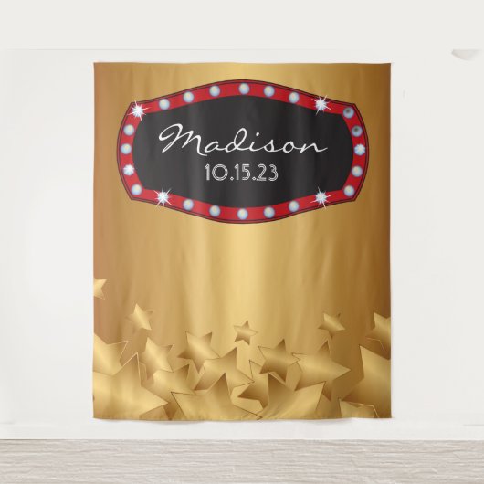 ブロードウェイ マーキーの写真撮影用背景 タペストリー (正面)