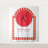 ブロードウェイ・マーチェのバット・ミッツヴァ・フォトブースの背景 タペストリー (正面)