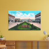 ブロードウェイSceneLongview、WA キャンバスプリント (インサイチュ (リビング))