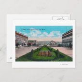 ブロードウェイSceneLongview、WA ポストカード (正面/裏面)