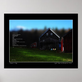 ブロードエーカーズファームイメージ&詩ポスターのライトフェード ポスター