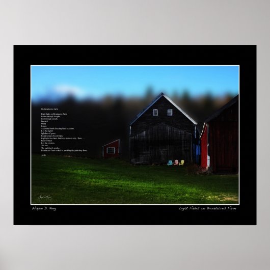 ブロードエーカーズファームイメージ&詩ポスターのライトフェード ポスター (正面)