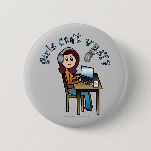 ブロードキャスター（光） 缶バッジ (正面)