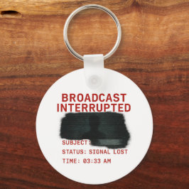 ブロードキャストの中断 – シグナル失ったグリッチコアTee キーホルダー