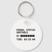 ブロードキャストの中断 – シグナル失ったグリッチコアTee キーホルダー (裏面)
