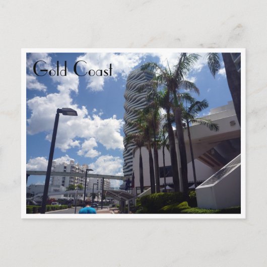 ブロードビーチ金ゴールド海岸 ポストカード (正面)