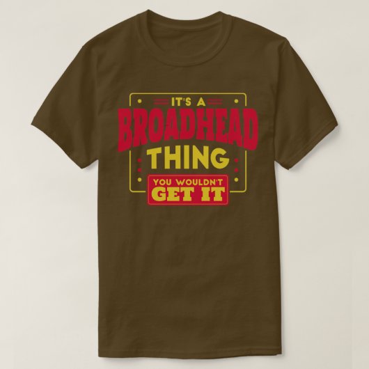 ブロードヘッド Tシャツ (デザイン正面)