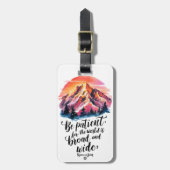 ブロードホライゾン – シックモダン鮮やか ラゲッジタグ (正面縦)