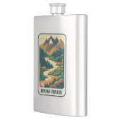 ブロードリバーノースカロライナ州サウスカロライナ色 フラスク (左)