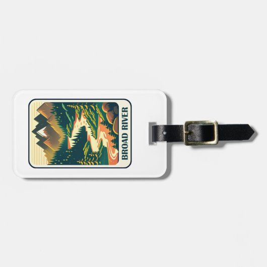 ブロードリバーノースカロライナ州サウスカロライナ色 ラゲッジタグ (正面横)