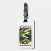 ブロードリバーノースカロライナ州サウスカロライナ色 ラゲッジタグ (裏面縦)