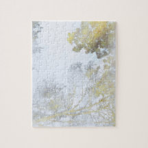 ブロードリーフの木が水面に反射パズル