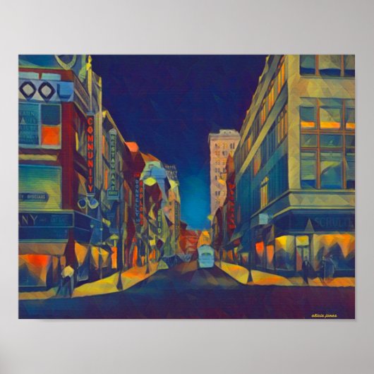 ブロード夕べの通り ポスター (正面)