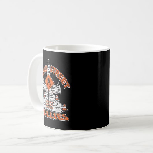ブロード通りベリーズフィラデルフィアオレンジアンドブラック コーヒーマグカップ (正面左)