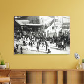 ブロード通り鉄道駅，ロンドン， c.1890 キャンバスプリント (インサイチュ (リビング))