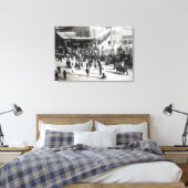 ブロード通り鉄道駅，ロンドン， c.1890 キャンバスプリント (インサイチュ (寝室))