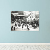 ブロード通り鉄道駅，ロンドン， c.1890 キャンバスプリント (インサイチュ (ウッドフロア))