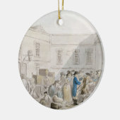 ブローニュの税関(w/cペンおよびgrと セラミックオーナメント (左)