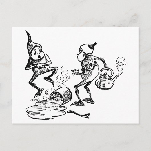 ブローニーが手を震わせる ポストカード (正面)