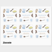 ブローニーは瓶の贈り物やパーティーの好意でミックス スクエアシール (シート)