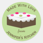 ブローニーカスタム焼いたグッズ ラウンドシール (正面)