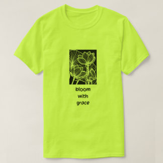 ブローミットグレイスTシャツ - 励ましのフラワーデザイン Tシャツ