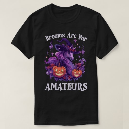 ブロームはアマチュアのハロウィーン魔女の馬リジのためにある Tシャツ (デザイン正面)