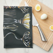 ブロームズ金ゴールドワイルドキッチンタオル キッチンタオル (四つ折り)