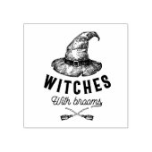 ブローム付き魔女 ラバースタンプ (インプリント)