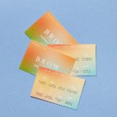 ブロー指示後のホログラフィ気にック勾配 名刺